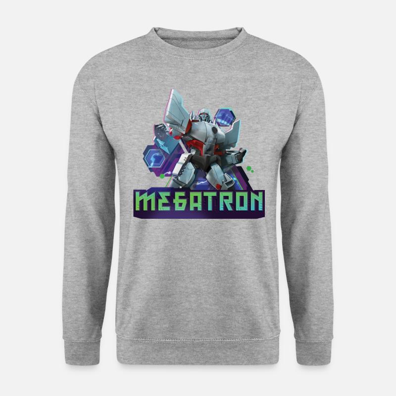 Transformers Earth Spark Decepticons Megatron - Bluza unisex - biało-szary melanż