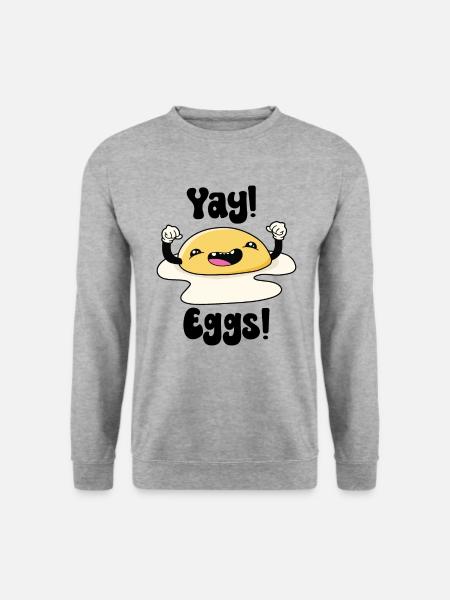 Yay Eggs - Unisex Sweatshirt - salt & pepper
