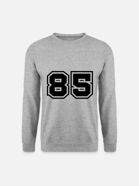 85 number symbol - Unisex Sweatshirt - salt & pepper