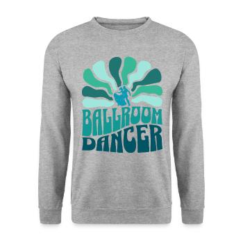 Female Ballroom Dancer Prom Dance - Unisex Sweatshirt - salt & pepper - Front - Alina (178cm) & Michal (187cm)