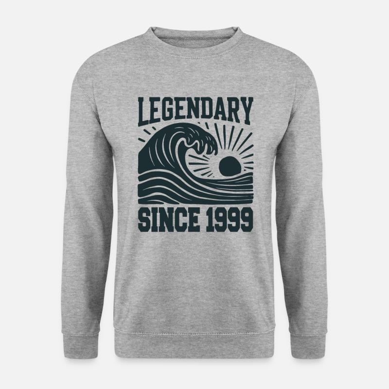 Legendary since 1999 Birthday Wave - Unisex Sweatshirt - salt & pepper