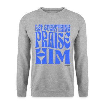 Christianity Christian Bible Verse - Unisex Sweatshirt - salt & pepper - Front - Alina (178cm) & Michal (187cm)