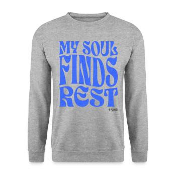 Christianity Christian Bible Verse - Unisex Sweatshirt - salt & pepper - Front - Alina (178cm) & Michal (187cm)