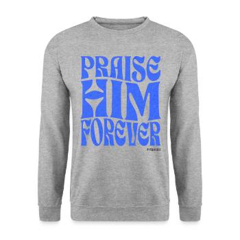 Christianity Christian Bible Verse - Unisex Sweatshirt - salt & pepper - Front - Alina (178cm) & Michal (187cm)