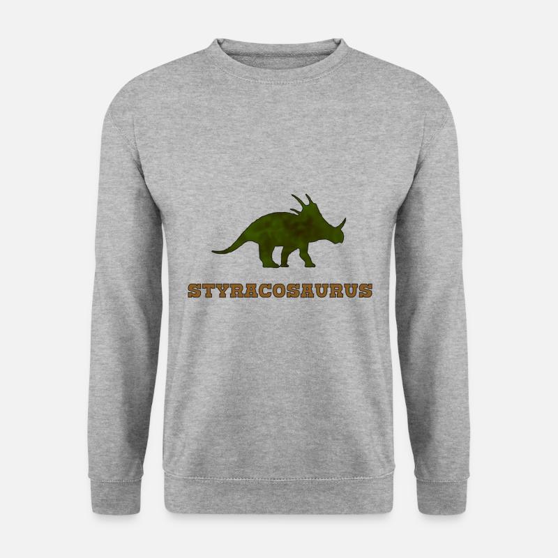 Styracosaurus - Unisex Pullover - Weißgrau meliert