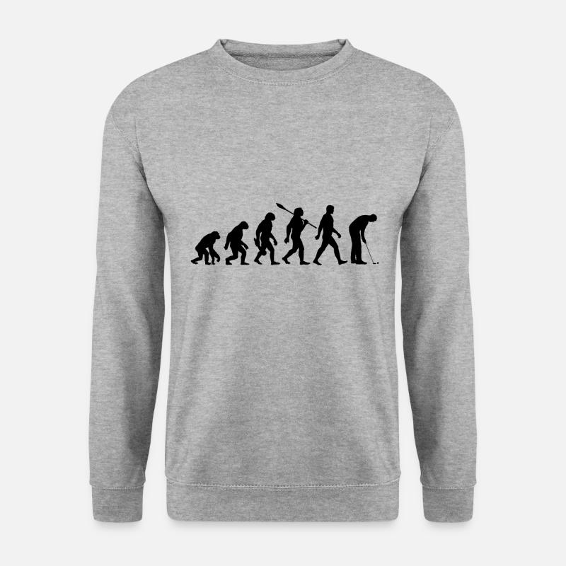 Evolution Minigolf - Minigolf - Golf Aléatoire - Sweat-shirt Unisexe - gris chiné