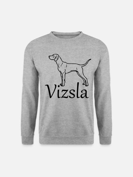 vizsla - www.dog-power.nl - Unisex Pullover - Weißgrau meliert