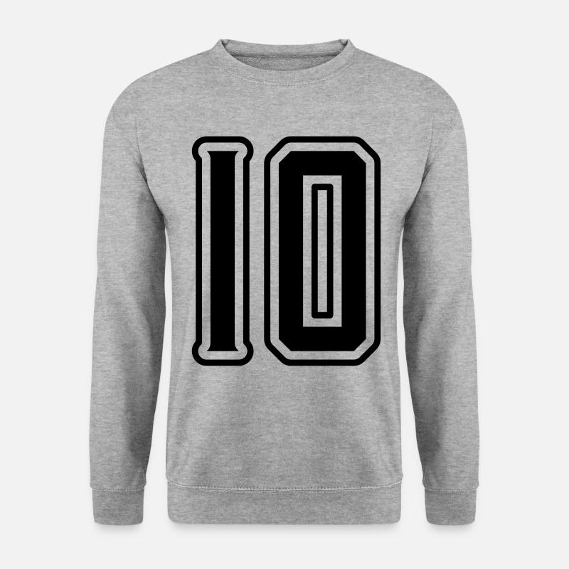 Symbole de 10 chiffres - Sweat-shirt Unisexe - gris chiné