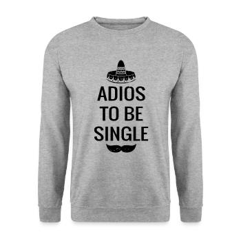 Hommes de partie de célibataire - Sweat-shirt Unisexe - gris chiné - Devant - Alina (178cm) & Michal (187cm)