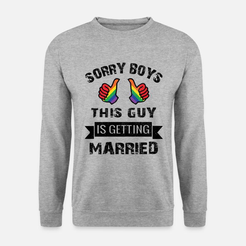 LGBT Junggesellen Abschied - Unisex Pullover - Weißgrau meliert