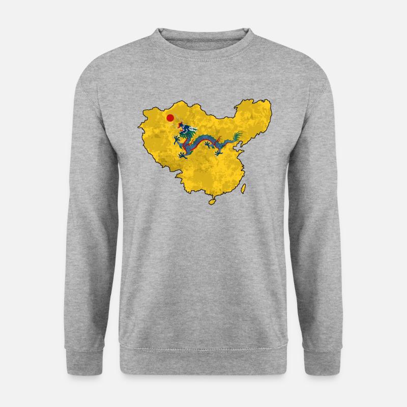 Qing Dynastie - Unisex Pullover - Weißgrau meliert