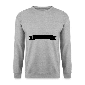 banderole symbol - Unisex Sweatshirt - salt & pepper - Front - Alina (178cm) & Michal (187cm)