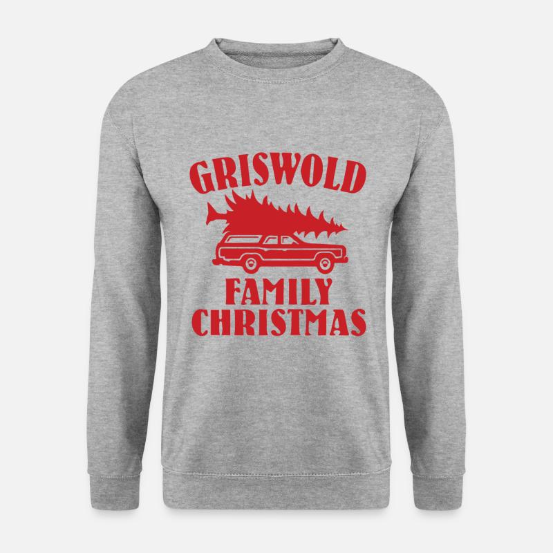 Weihnachten Griswold Family Christmas Geschenk - Unisex Pullover - Weißgrau meliert