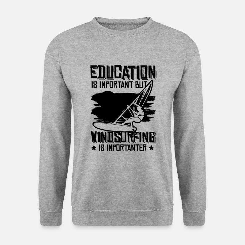 windsurfer windsurfing - Unisex Sweatshirt - salt & pepper