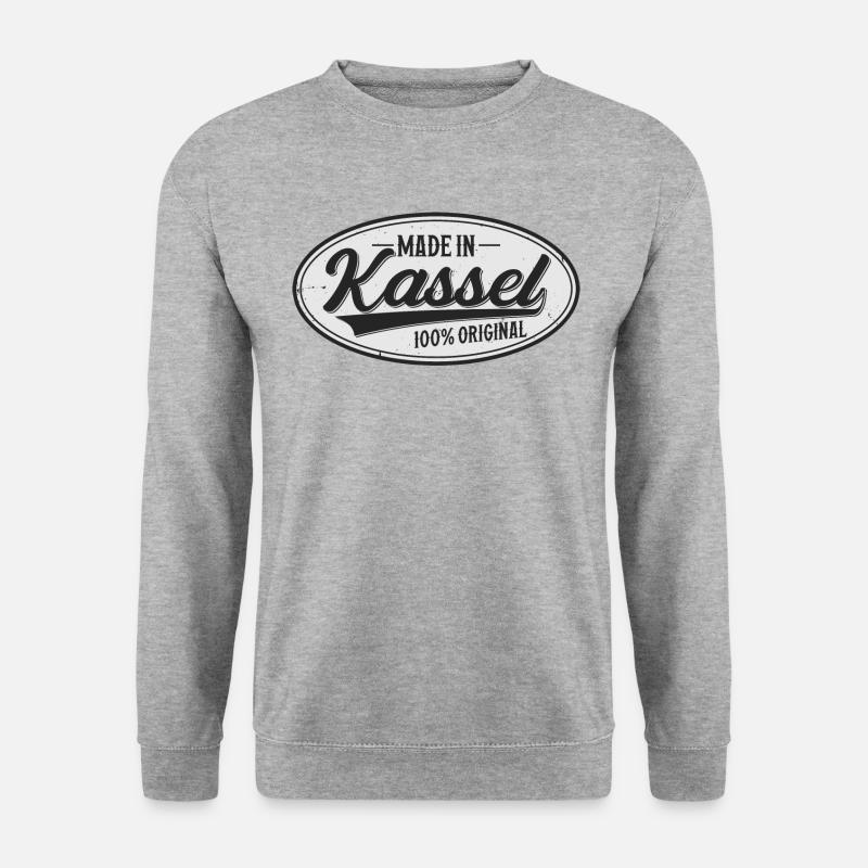 Kassel Original - Unisex Pullover - Weißgrau meliert