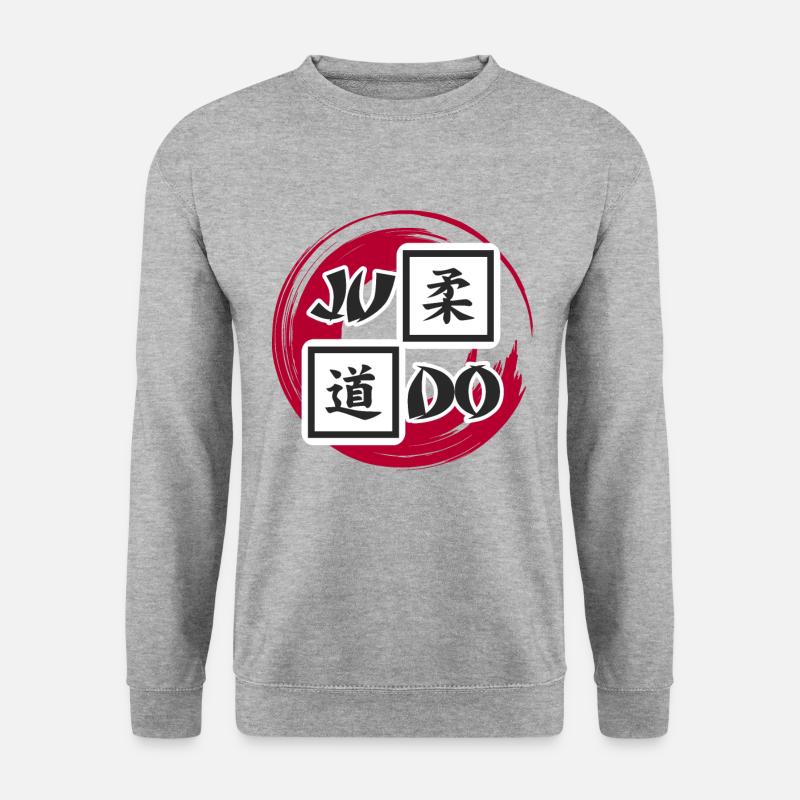 Judo - Unisex Pullover - Weißgrau meliert