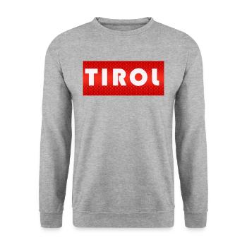TIROL - Unisex Pullover - Weißgrau meliert - Vorne - Alina (178cm) & Michal (187cm)