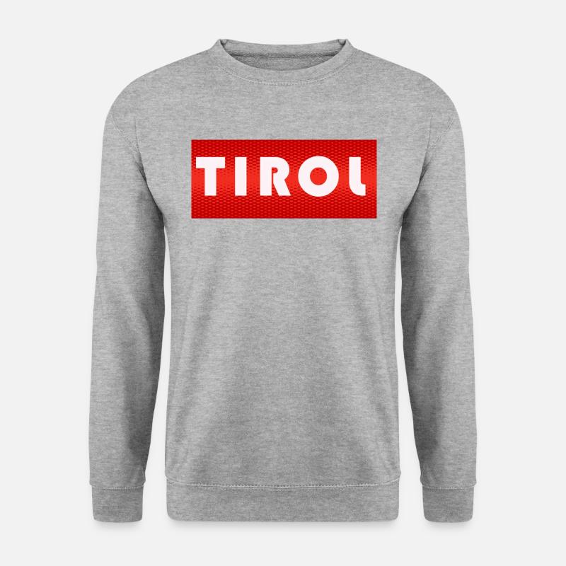 TIROL - Unisex Pullover - Weißgrau meliert
