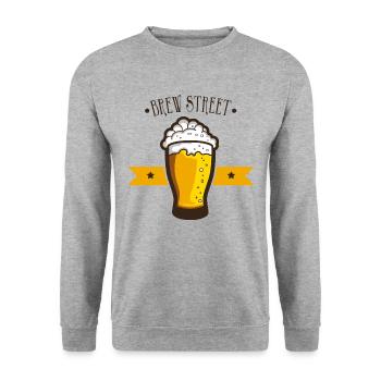 Bière brasserie bière bière - Sweat-shirt Unisexe - gris chiné - Devant - Alina (178cm) & Michal (187cm)