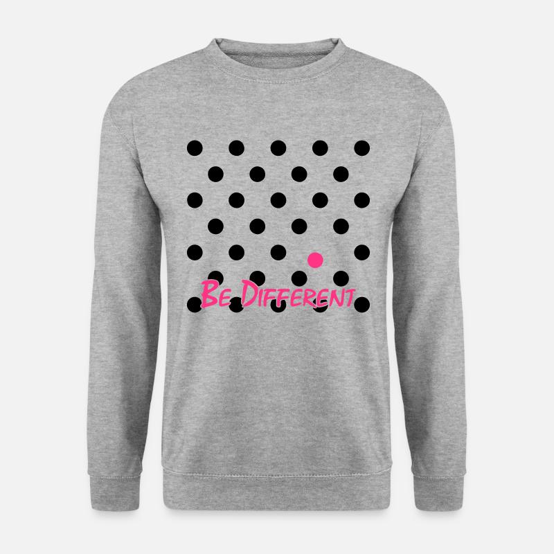 Différents points de polka - Sweat-shirt Unisexe - gris chiné
