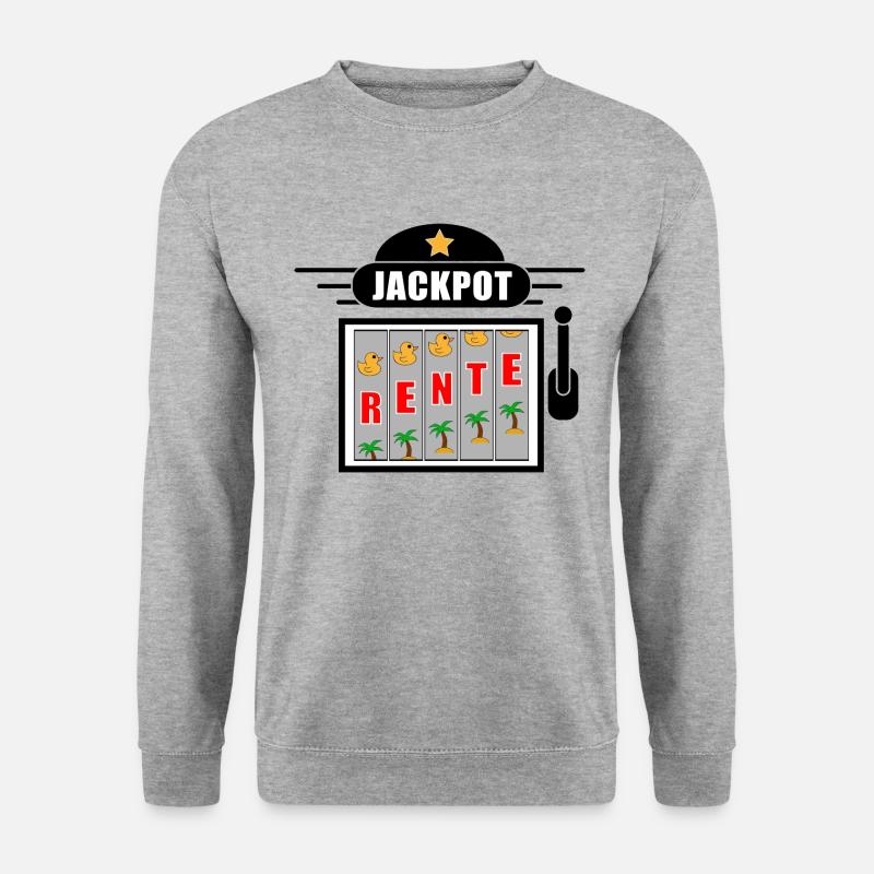 Rente Casino - Unisex Pullover - Weißgrau meliert