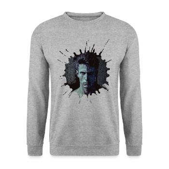 Digital tech revolution - artificial human beings - Unisex Sweatshirt - salt & pepper - Front - Alina (178cm) & Michal (187cm)