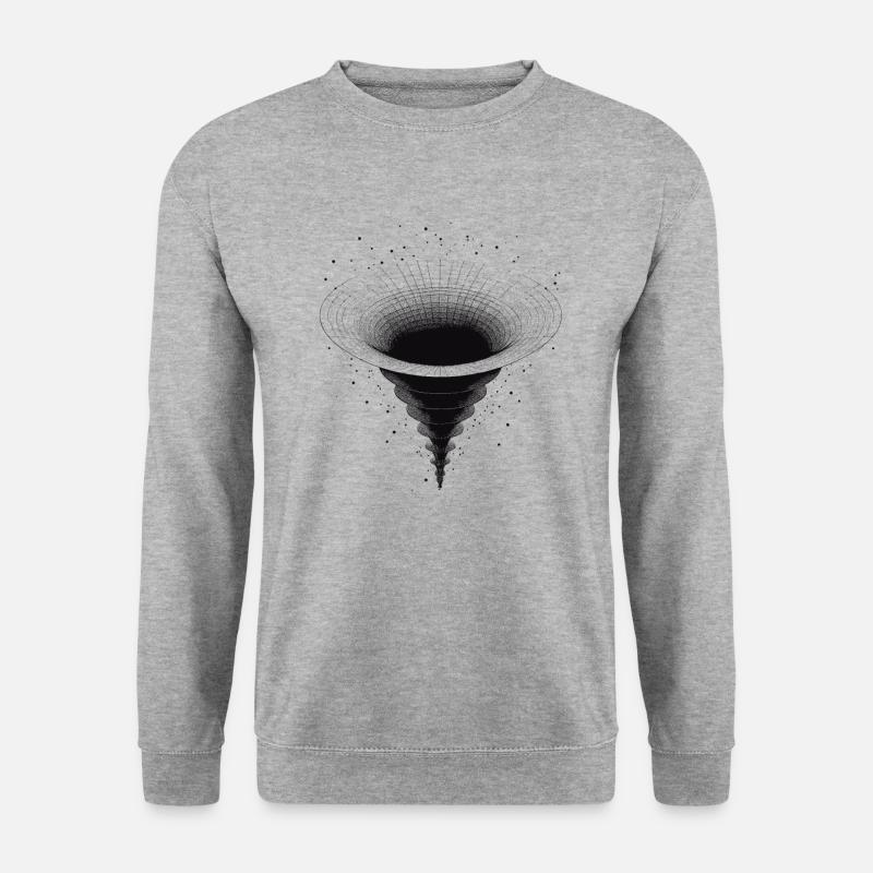 Black Hole Funnel in Space - Unisex Sweatshirt - salt & pepper