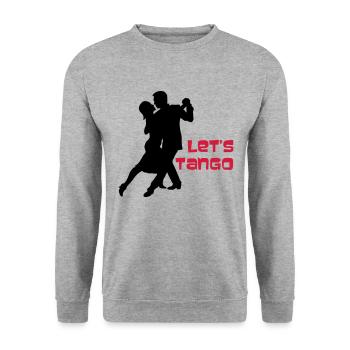 Permet de Tango 1 - Sweat-shirt Unisexe - gris chiné - Devant - Alina (178cm) & Michal (187cm)