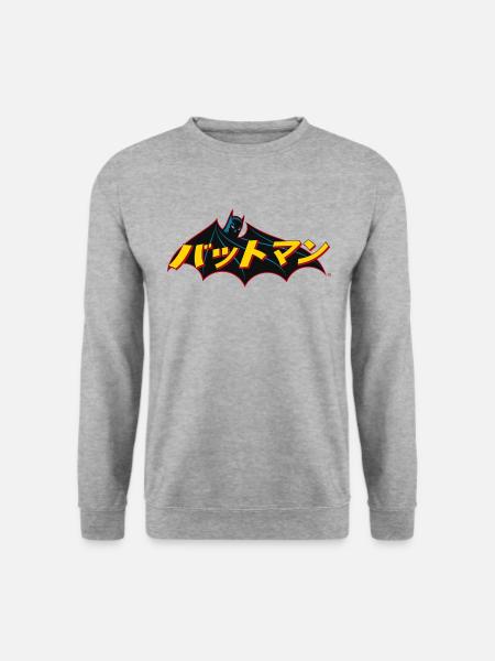 Logo Batman japonais Tee-shirt Homme - Sweat-shirt Unisexe - gris chiné