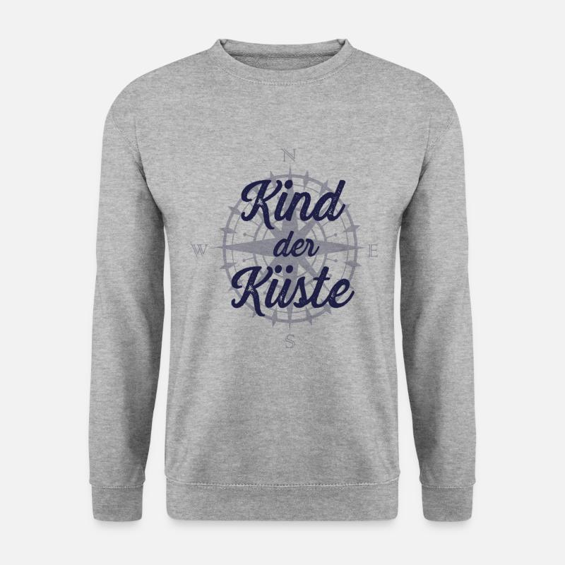 Kind der Kueste - Unisex Pullover - Weißgrau meliert