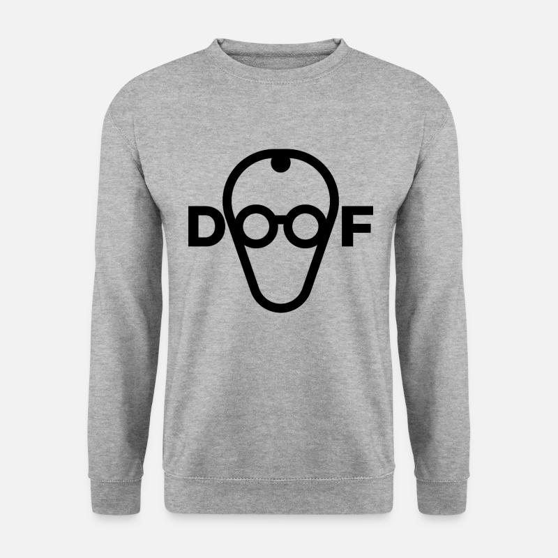 Merz find ich doof - nein zu Merz - Satire - Unisex Pullover - Weißgrau meliert
