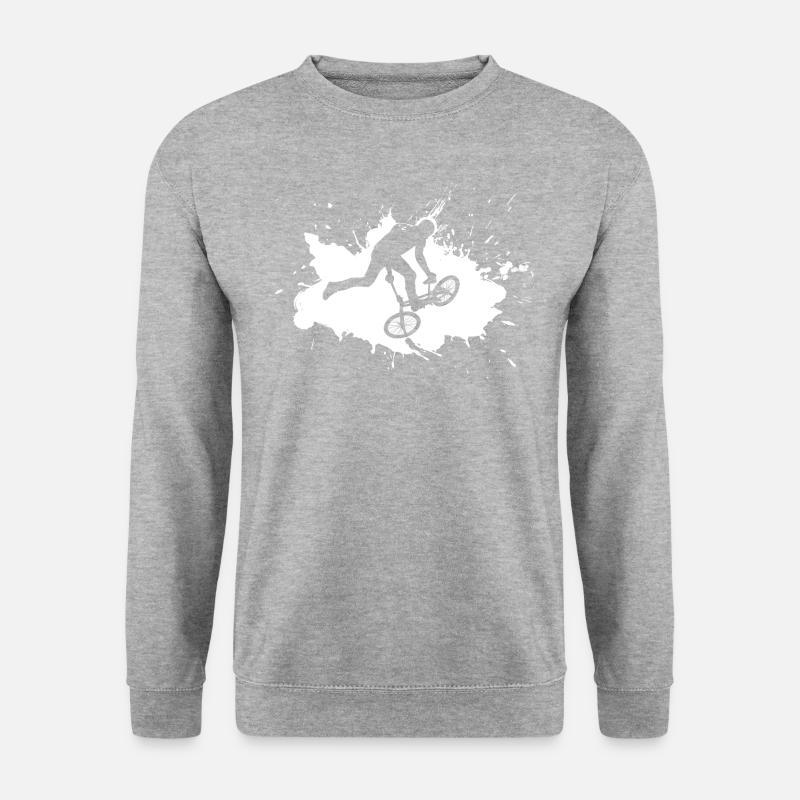 Bikedance Weiß - Unisex Pullover - Weißgrau meliert