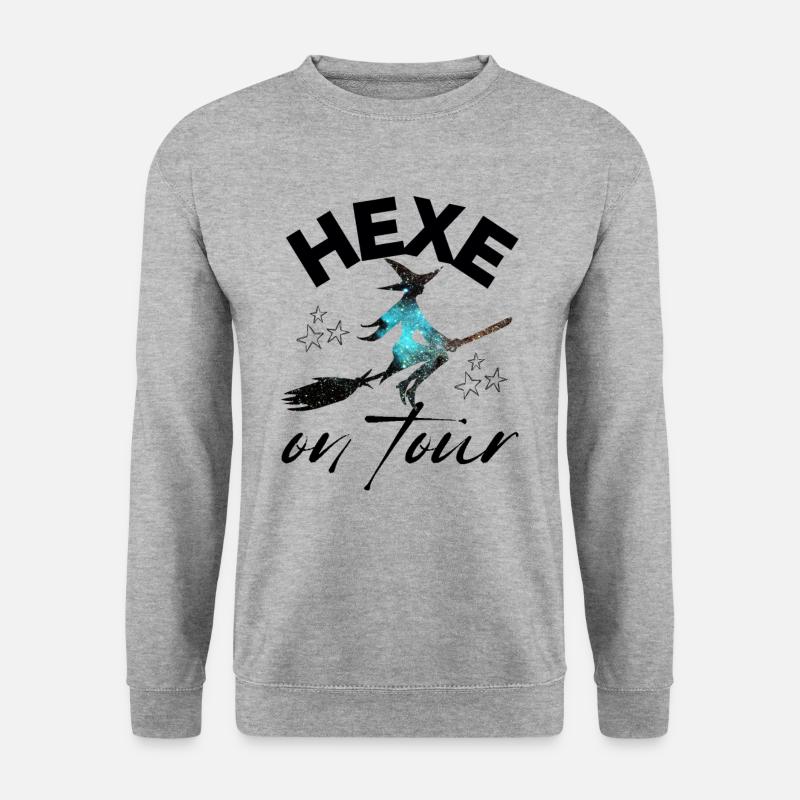 HEXE on tour HEXEN hexen - Unisex Pullover - Weißgrau meliert