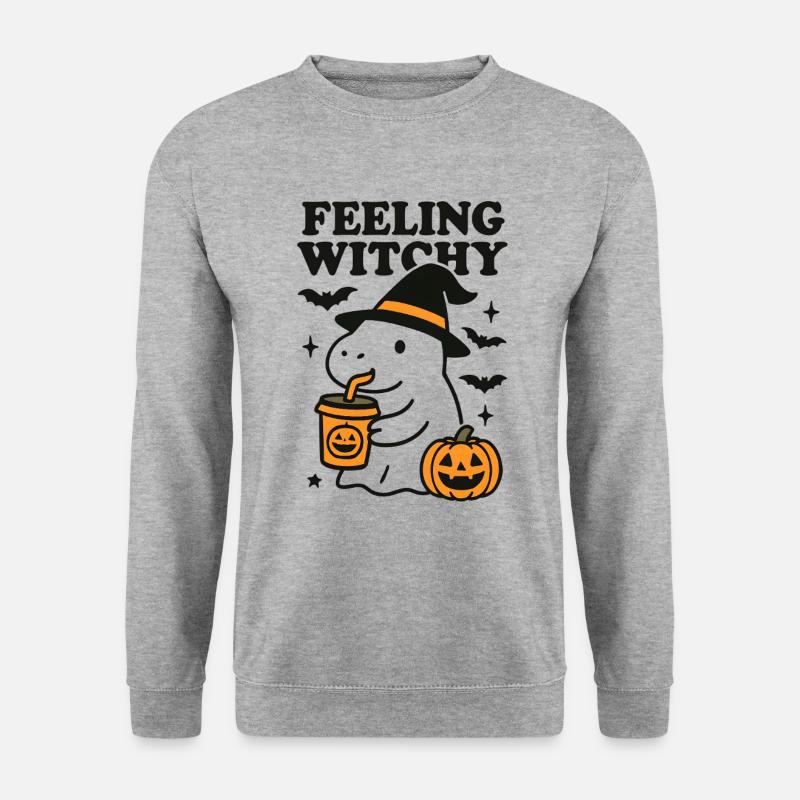 Spooky Ghost Halloween Gift - Unisex Sweatshirt - salt & pepper