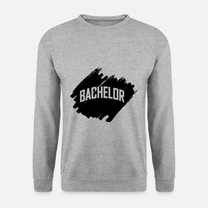 Bachelor - Unisex Pullover - Weißgrau meliert
