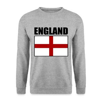 angleterre - Sweat-shirt Unisexe - gris chiné - Devant - Alina (178cm) & Michal (187cm)