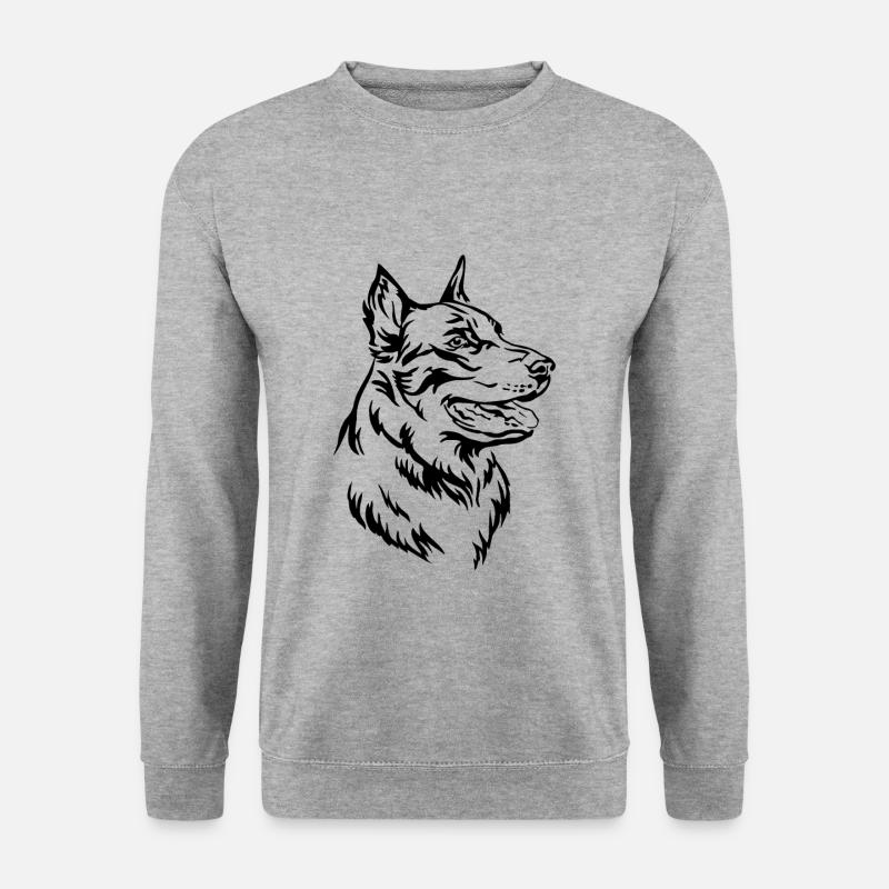 Beauceron - Unisex Pullover - Weißgrau meliert