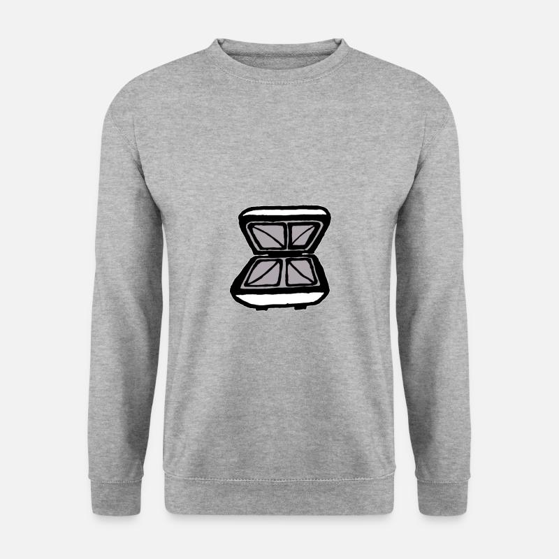 Sandwichtoaster - Unisex Pullover - Weißgrau meliert