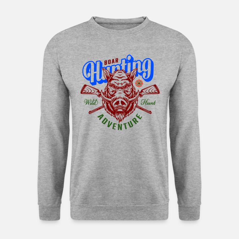 Boar Hunting - Unisex Sweatshirt - salt & pepper