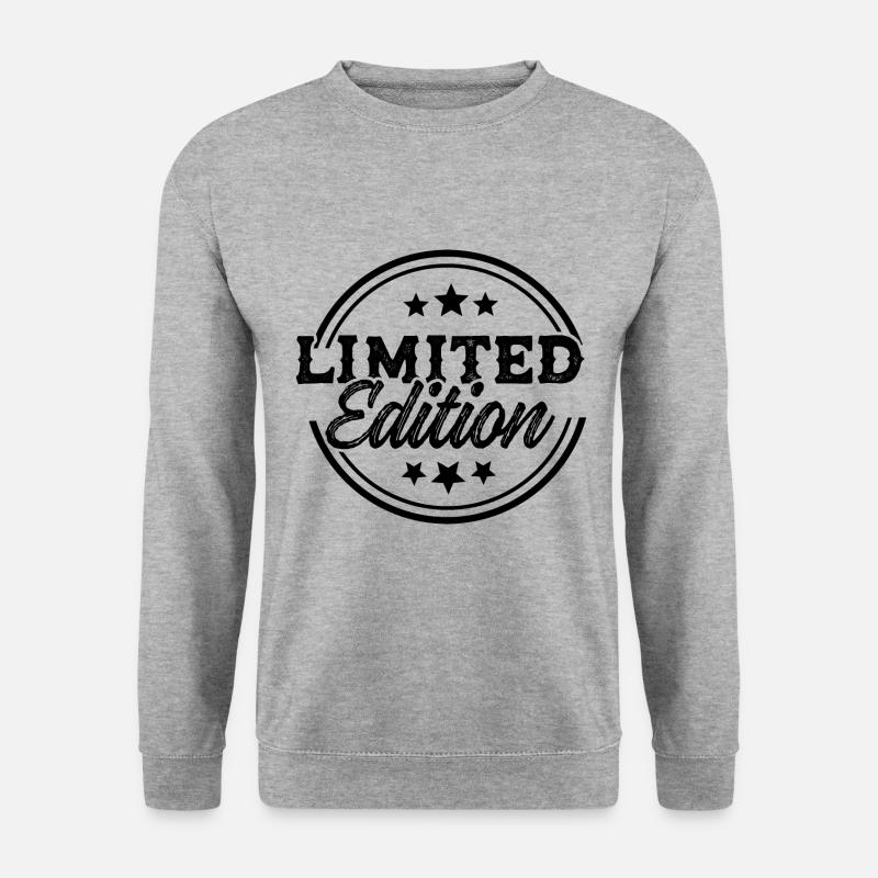 Limited Edition - Unisex Pullover - Weißgrau meliert