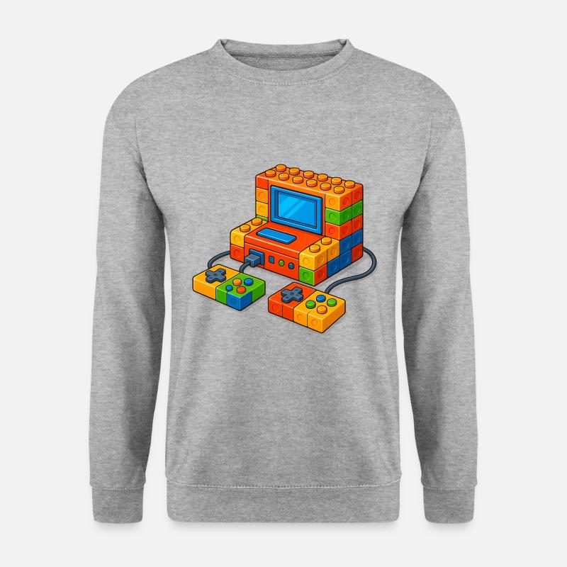Master Builder Brick Building Block - Unisex Sweatshirt - salt & pepper