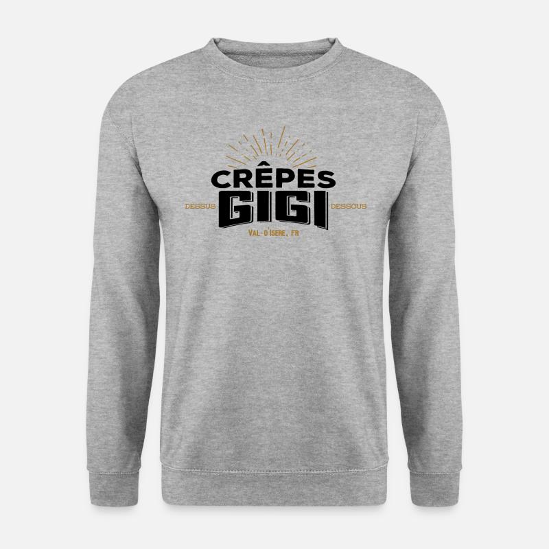 Crepes gigi - Unisex Pullover - Weißgrau meliert