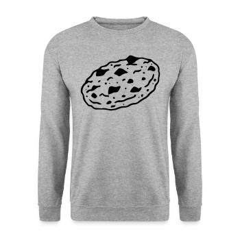 Cookie Cookie Biscuit - Unisex Sweatshirt - salt & pepper - Front - Alina (178cm) & Michal (187cm)