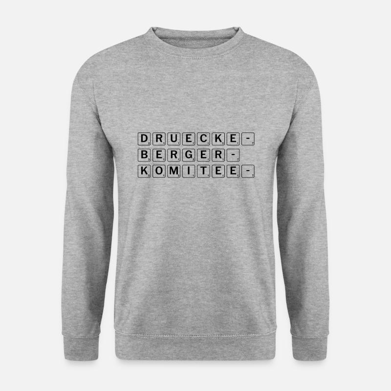 Drückebergerkomitee Betriebsrat - Unisex Pullover - Weißgrau meliert