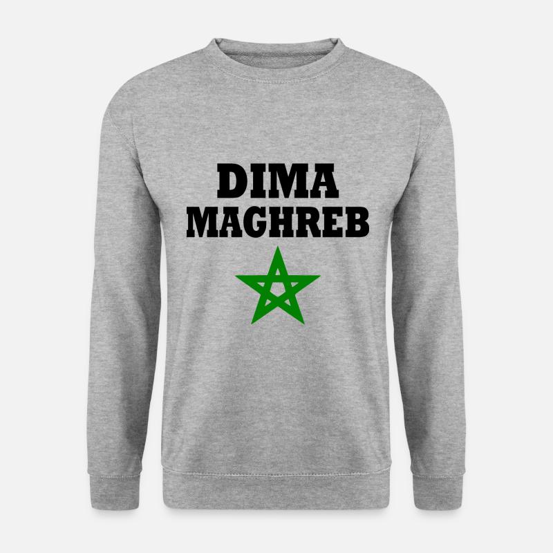 Dima maghreb - Unisex Pullover - Weißgrau meliert
