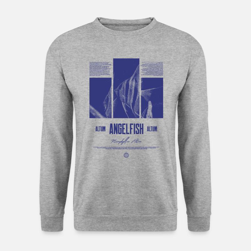 Altum Angelfish Cichlid Aquarium Fish Keeper - Unisex Sweatshirt - salt & pepper