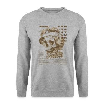 Aquascaping Modern Tropical Fish Keeper Aquarist - Unisex Sweatshirt - salt & pepper - Front - Alina (178cm) & Michal (187cm)