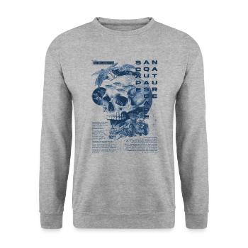 Aquascaping Modern Tropical Fish Keeper Aquarist - Unisex Sweatshirt - salt & pepper - Front - Alina (178cm) & Michal (187cm)