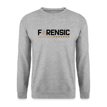 Infirmière médico-légale Criminalistique médico-légale - Sweat-shirt Unisexe - gris chiné - Devant - Alina (178cm) & Michal (187cm)