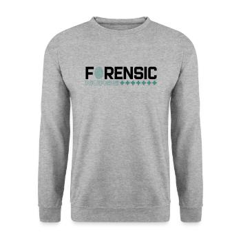 Infirmière médico-légale Criminalistique médico-légale - Sweat-shirt Unisexe - gris chiné - Devant - Alina (178cm) & Michal (187cm)
